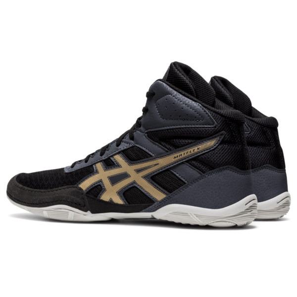 Mugav meeste maadlusjalats Asics Matflex 6 M 2022 (Black/Champagne)