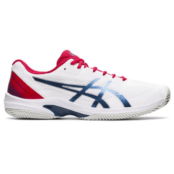 Meeste tennisejalats Asics Court Speed FF CLAY M 2021 (White/Mako Blue)