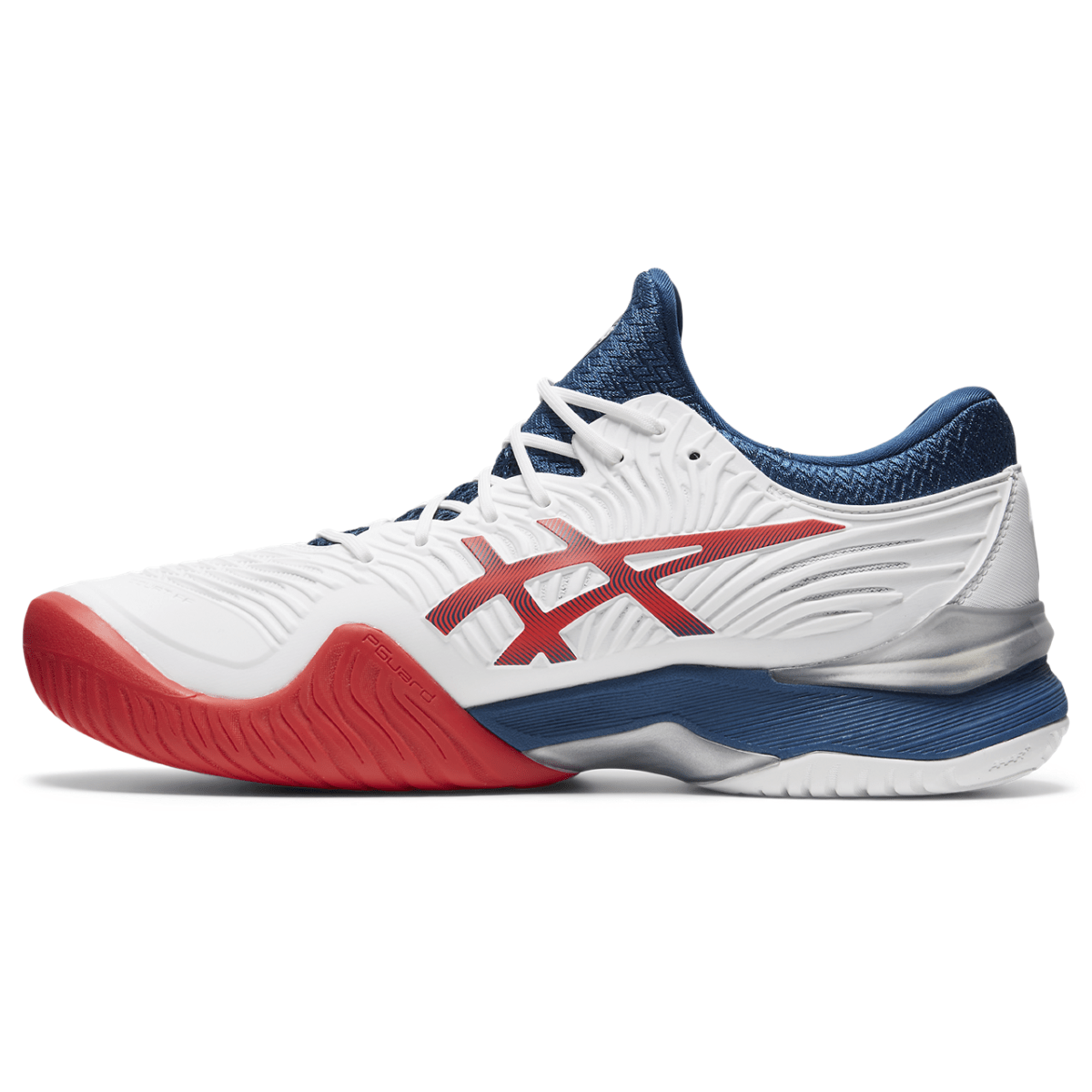 Meeste tennisejalats Asics Court FF 2 M 2021 (White/Mako Blue)