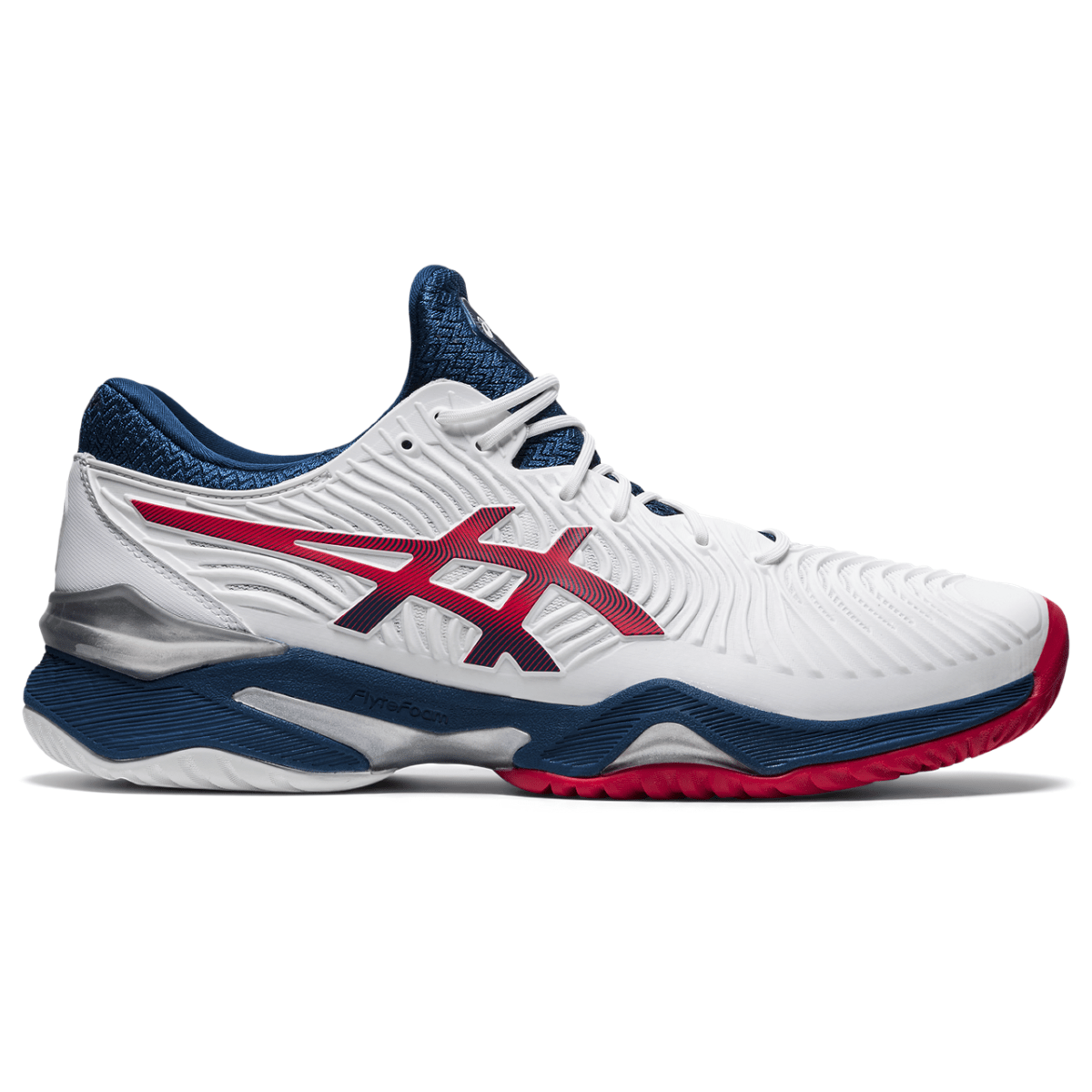 Meeste tennisejalats Asics Court FF 2 M 2021 (White/Mako Blue)