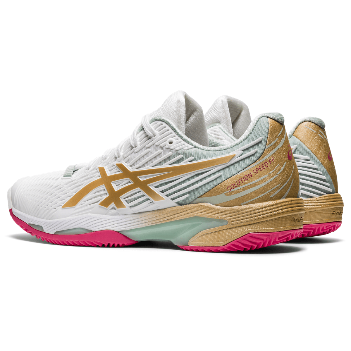 Naiste tennisejalats Asics Solution Speed FF 2 Clay L.E. W 2021 (White/Champagne)