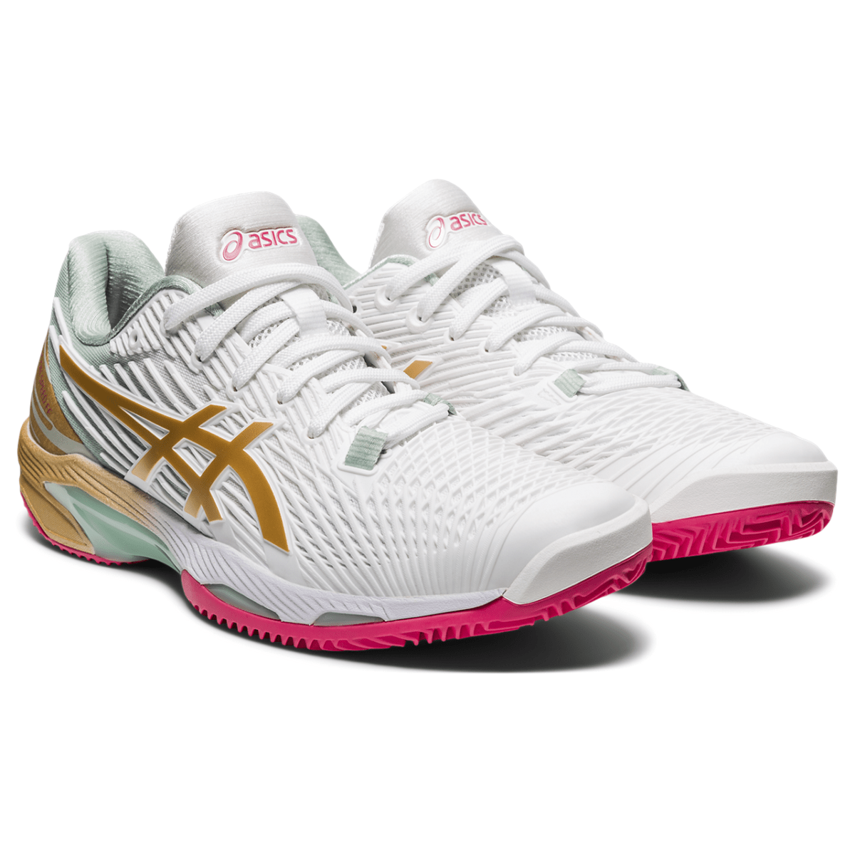 Naiste tennisejalats Asics Solution Speed FF 2 Clay L.E. W 2021 (White/Champagne)