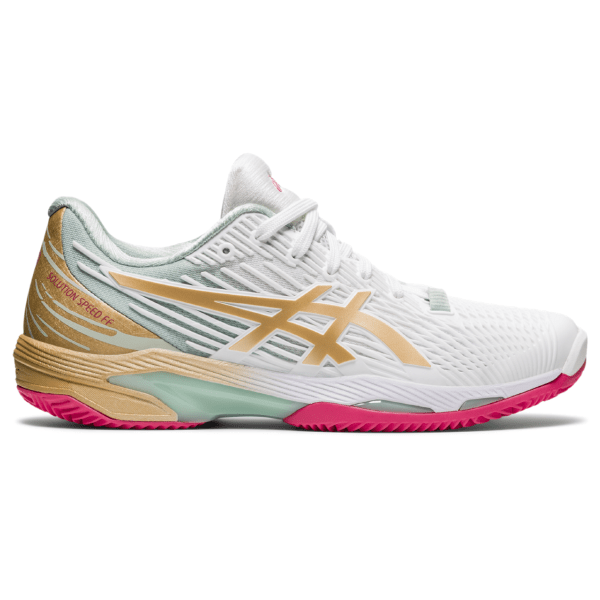 Naiste tennisejalats Asics Solution Speed FF 2 Clay L.E. W 2021 (White/Champagne)