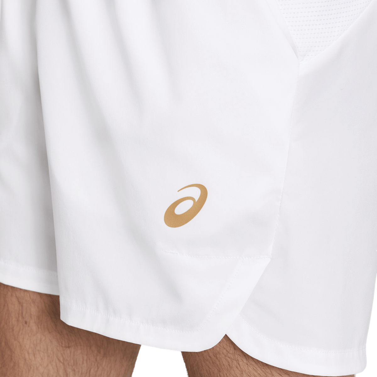 Lühikesed meeste tennisepüksid Asics Tennis M 7in Short 2021 (Brilliant White/Sunrise Red)