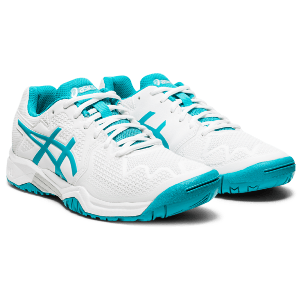 Asics Gel-Resolution 8 GS 2021 (White/Lagoon)