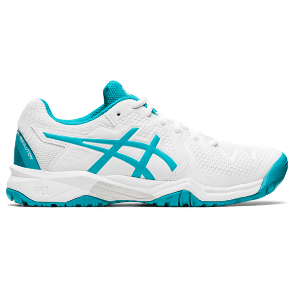 Asics Gel-Resolution 8 GS 2021 (White/Lagoon)