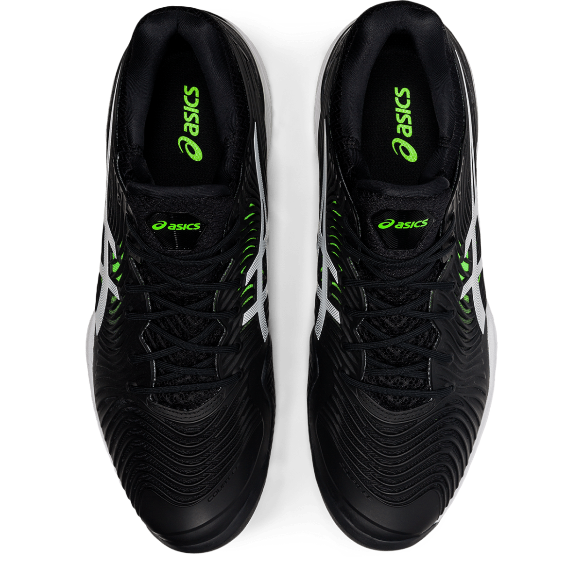 Meeste saviväljaku tennisejalats Asics Court FF 2 Clay M 2021 (Black/Green Gecko)