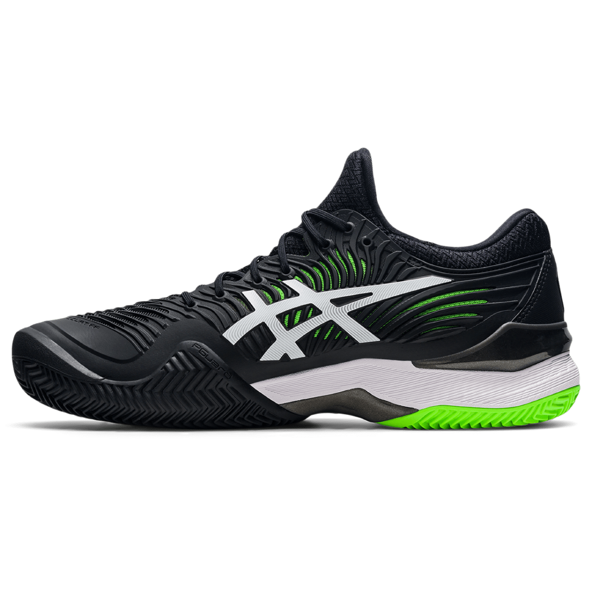 Meeste saviväljaku tennisejalats Asics Court FF 2 Clay M 2021 (Black/Green Gecko)