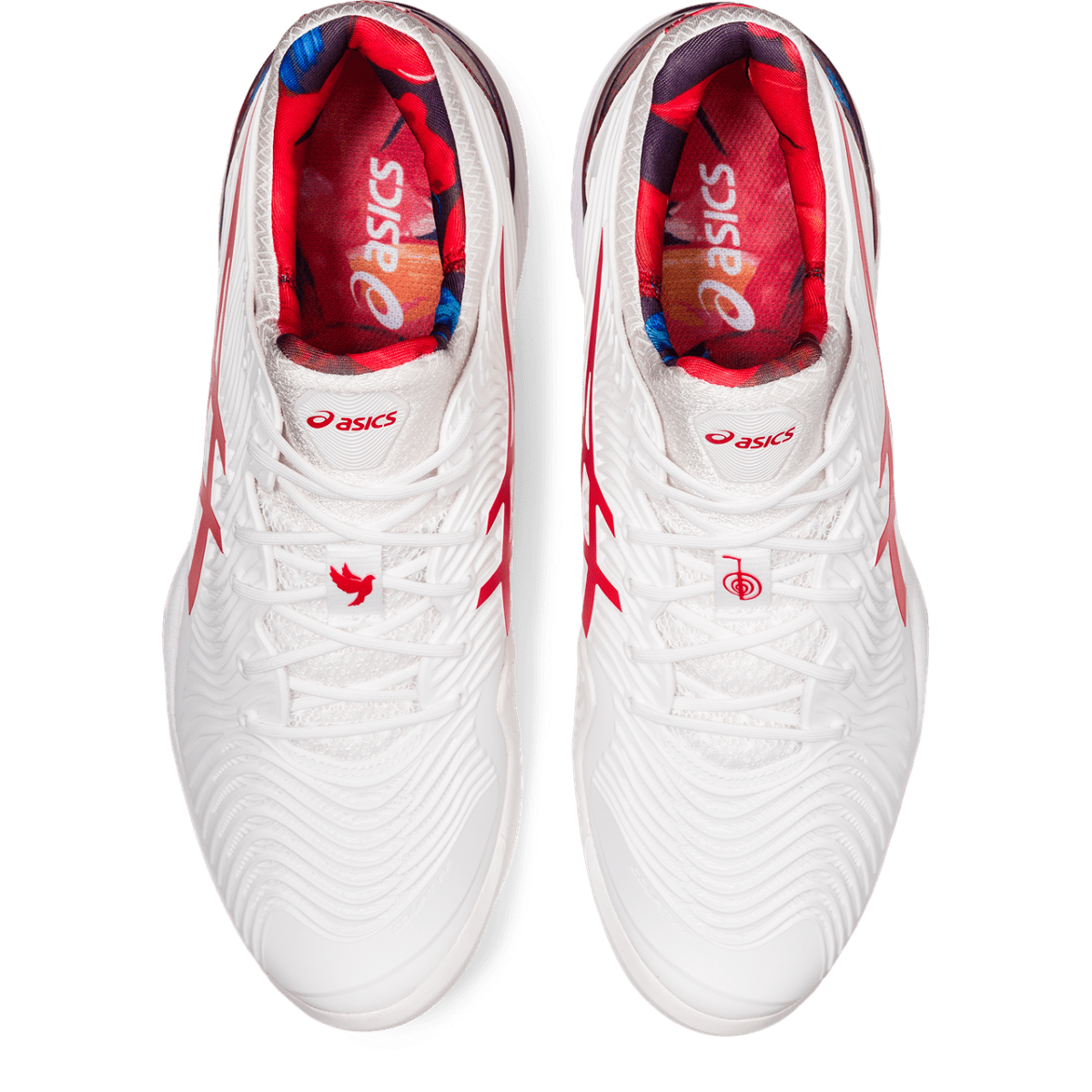 Meeste tennisejalats Asics Court FF Novak L.E. M 2021 (White/Classic Red)