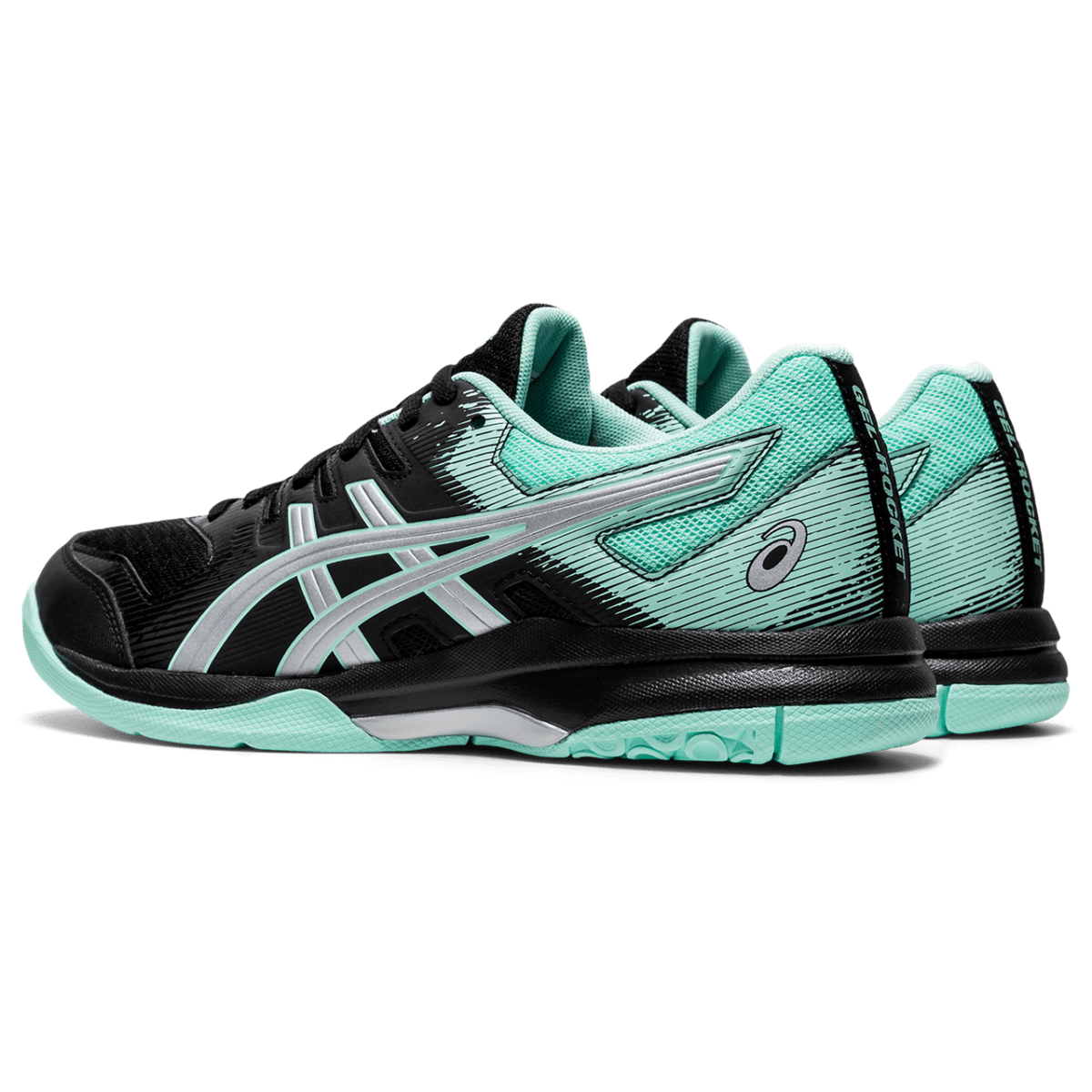 Naiste sisesaali võrkpallijalats Asics Gel-Rocket 9 W 2021 (Black/Fresh Ice)