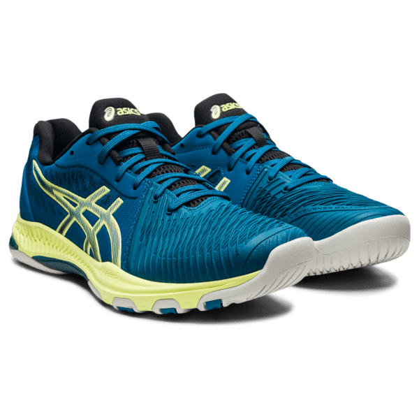 Meeste võrkpallijalats Asics Netburner Ballistic FF 2 M 2021 (Deep Sea Teal/Glow Yellow)