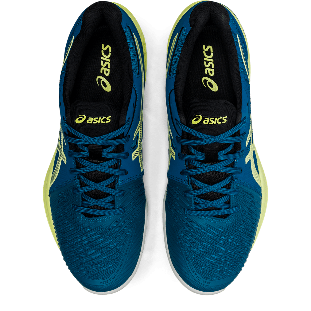 Meeste võrkpallijalats Asics Netburner Ballistic FF 2 M 2021 (Deep Sea Teal/Glow Yellow)