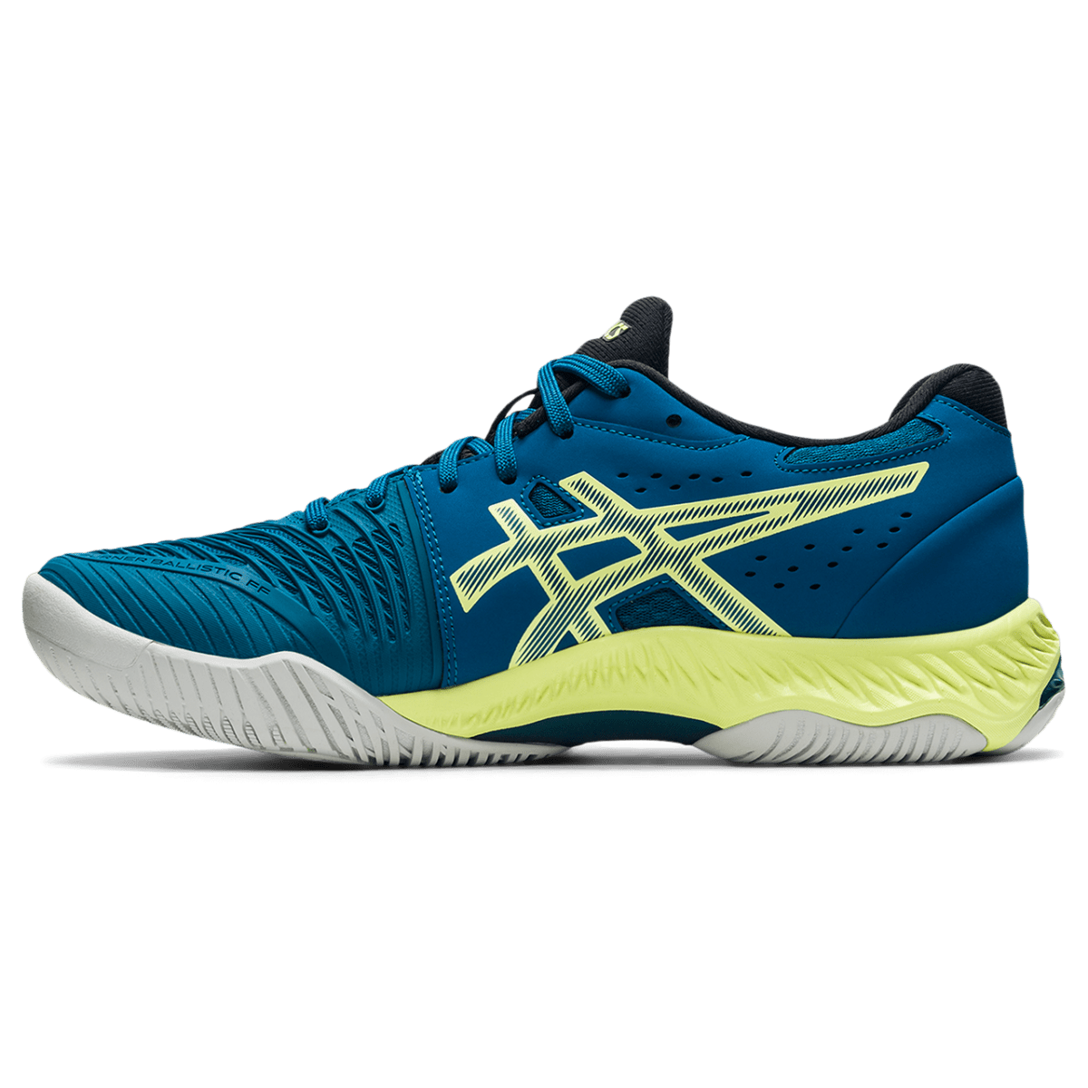 Meeste võrkpallijalats Asics Netburner Ballistic FF 2 M 2021 (Deep Sea Teal/Glow Yellow)