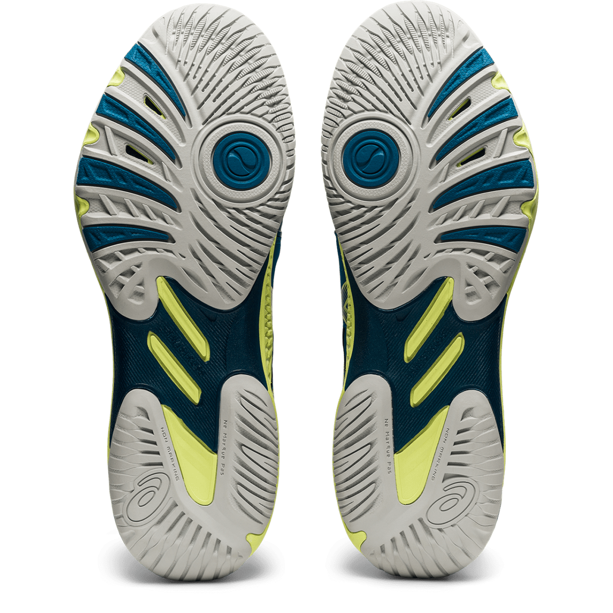 Meeste sisesaali treeningjalats Asics Netburner Ballistic FF MT 2 M 2021 (Deep Sea Teal/Glow Yellow)