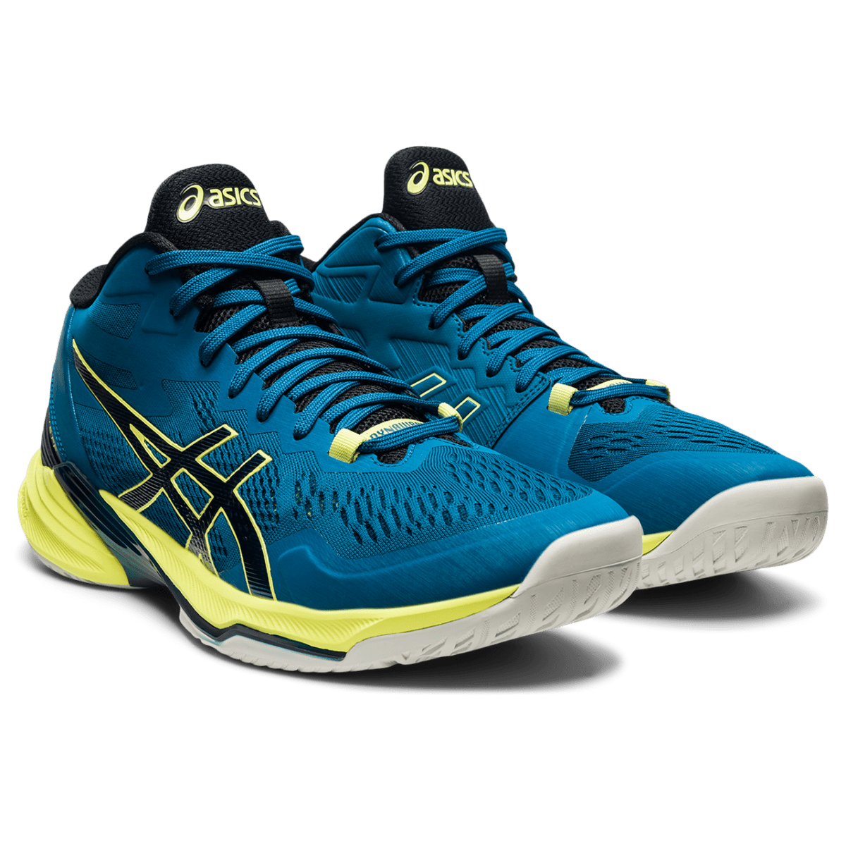 Meeste võrkpallijalats Asics Sky Elite FF MT 2 M 2021 (Deep Sea Teal/Glow Yellow)