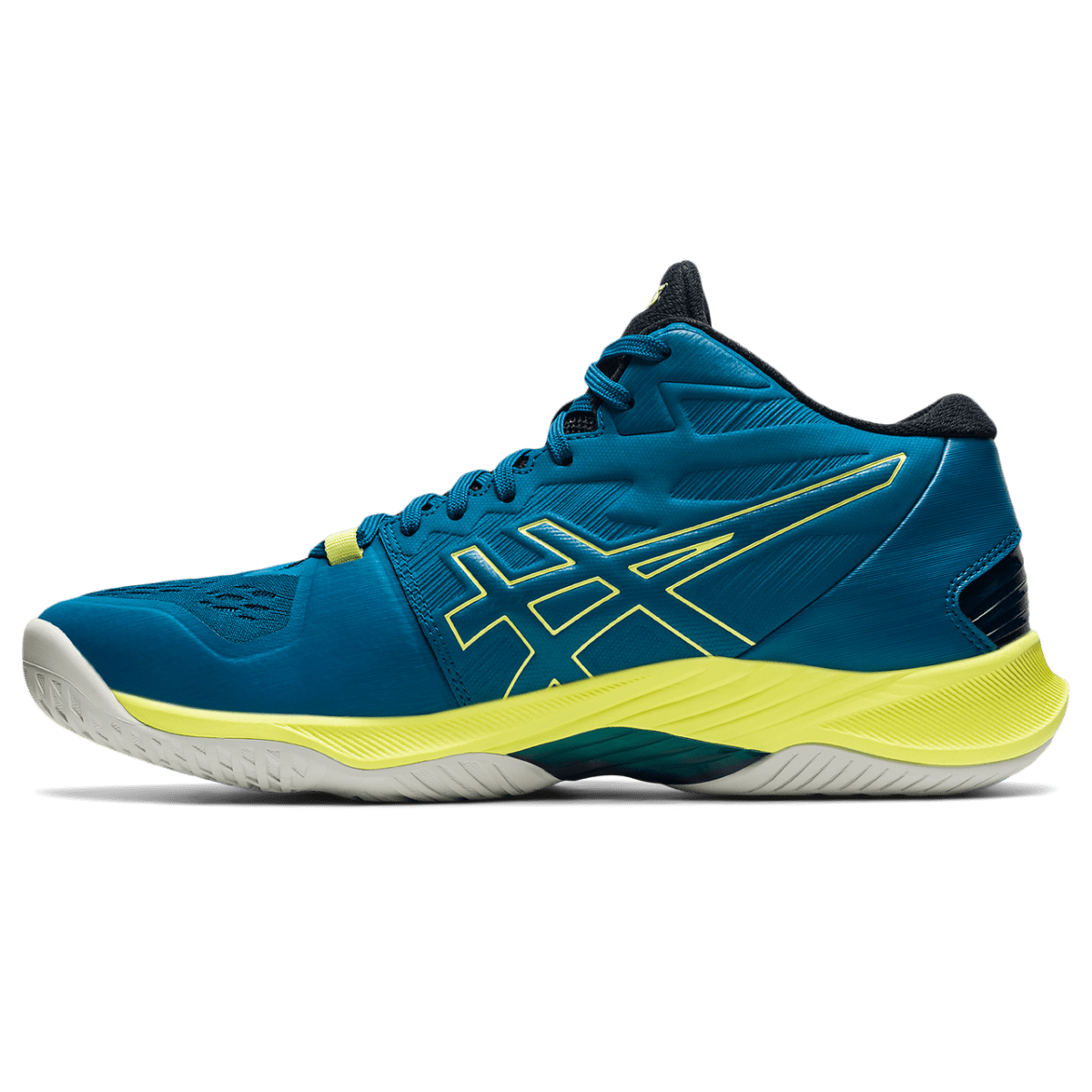 Meeste võrkpallijalats Asics Sky Elite FF MT 2 M 2021 (Deep Sea Teal/Glow Yellow)