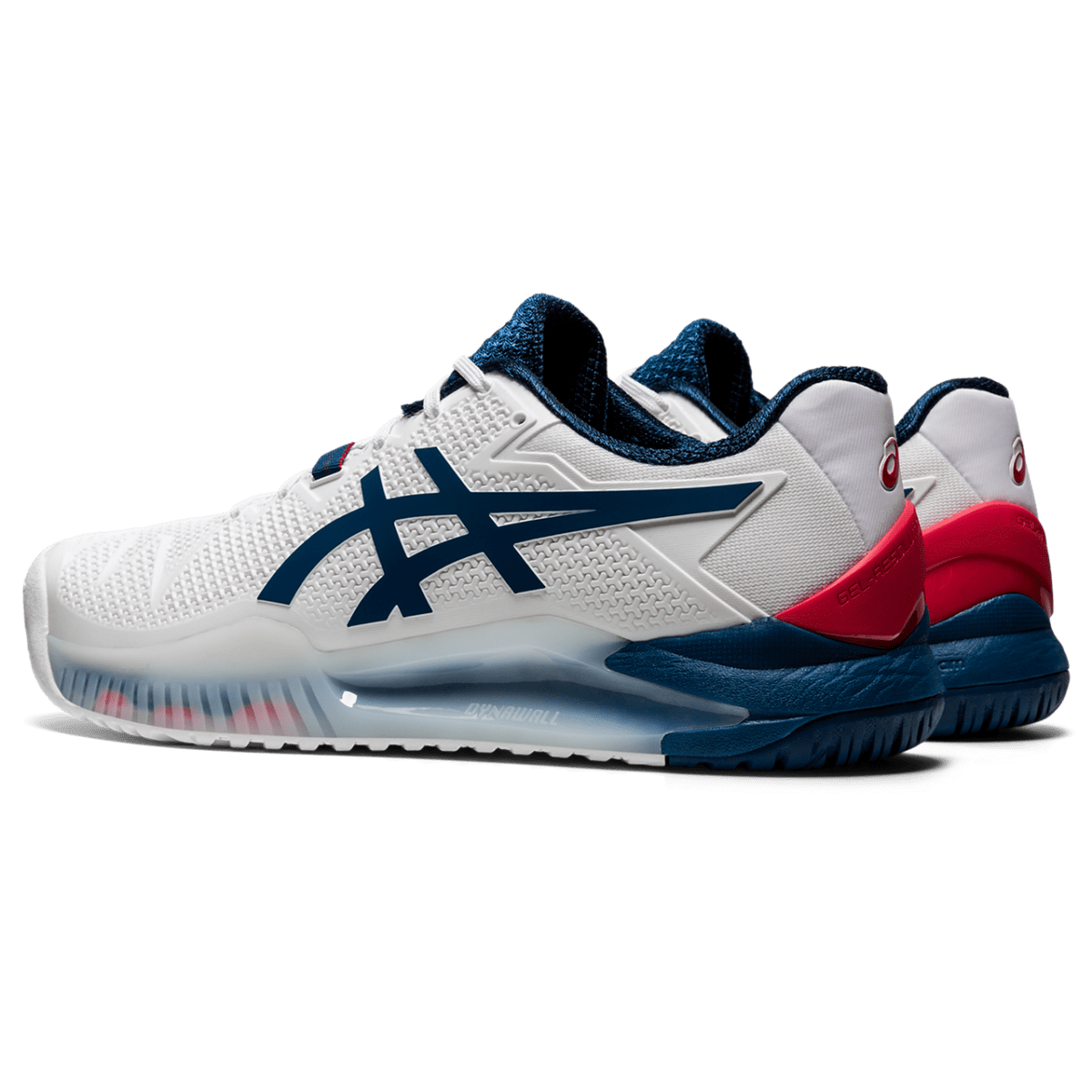 Meeste tennisejalats Asics Gel-Resolution 8 M 2020 (White/Mako Blue)