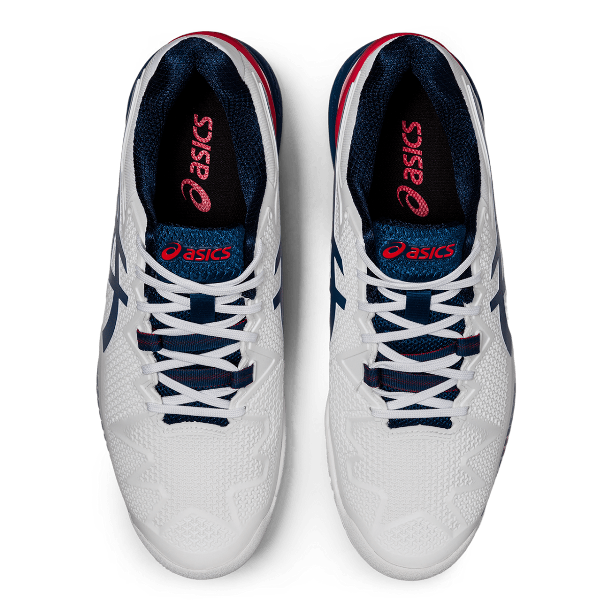 Meeste tennisejalats Asics Gel-Resolution 8 M 2020 (White/Mako Blue)