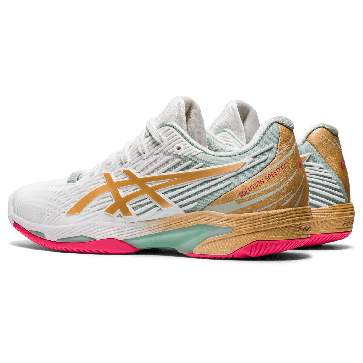 Naiste tennisejalats Asics Solution Speed FF 2 L.E. W 2020 (White/Champagne)