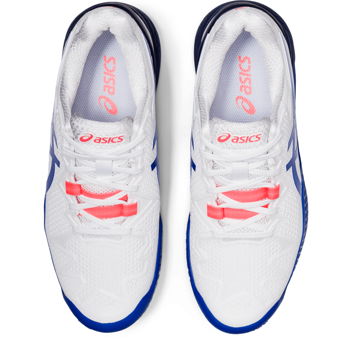 Naiste tennisejalats Asics Gel-Resolution 8 W 2021 (White/Lapis Lazuli Blue)