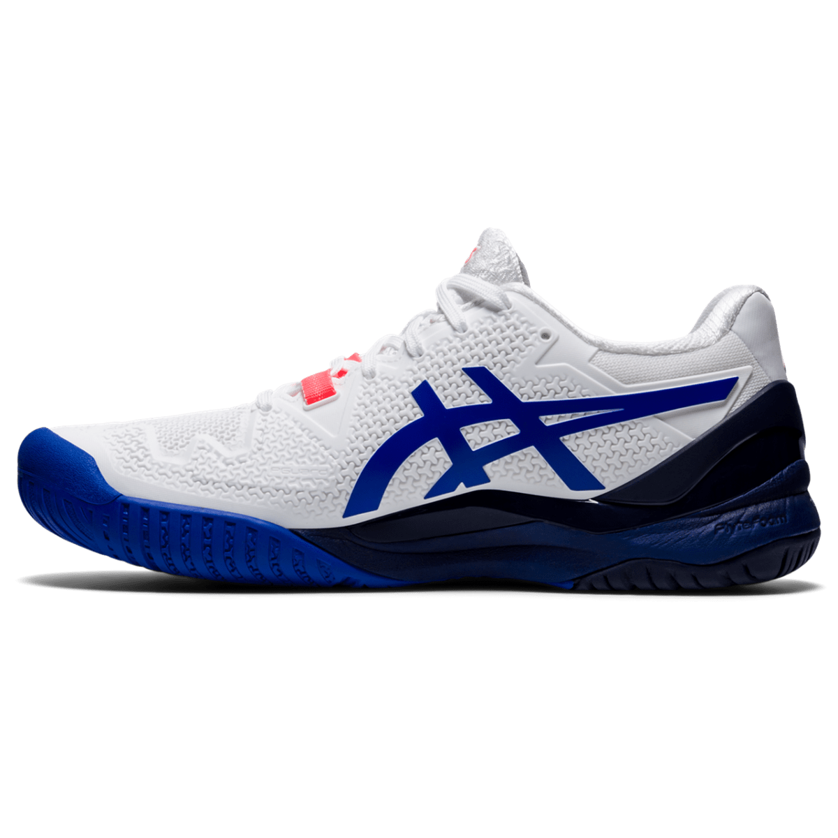 Naiste tennisejalats Asics Gel-Resolution 8 W 2021 (White/Lapis Lazuli Blue)