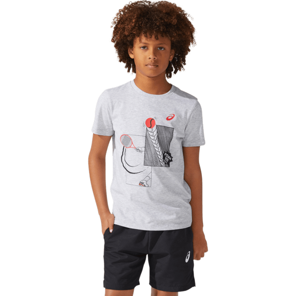 Asics Tennis Tee B 2021 (Mid Grey Heather)