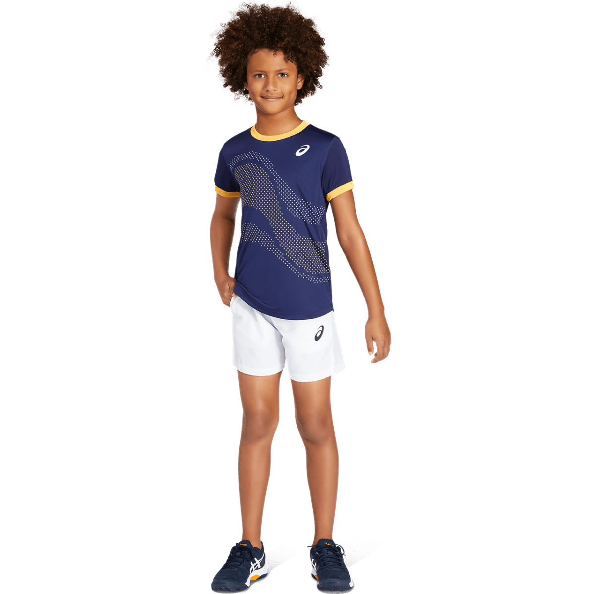 Laste tennise treeningpüksid Asics Tennis Short B 2021 (Brilliant White)