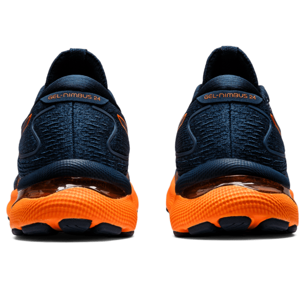 Kerge ja kvaliteetne meeste jooksujalats Asics Gel-Nimbus 24 M 2022 (French Blue/Shocking Orange)