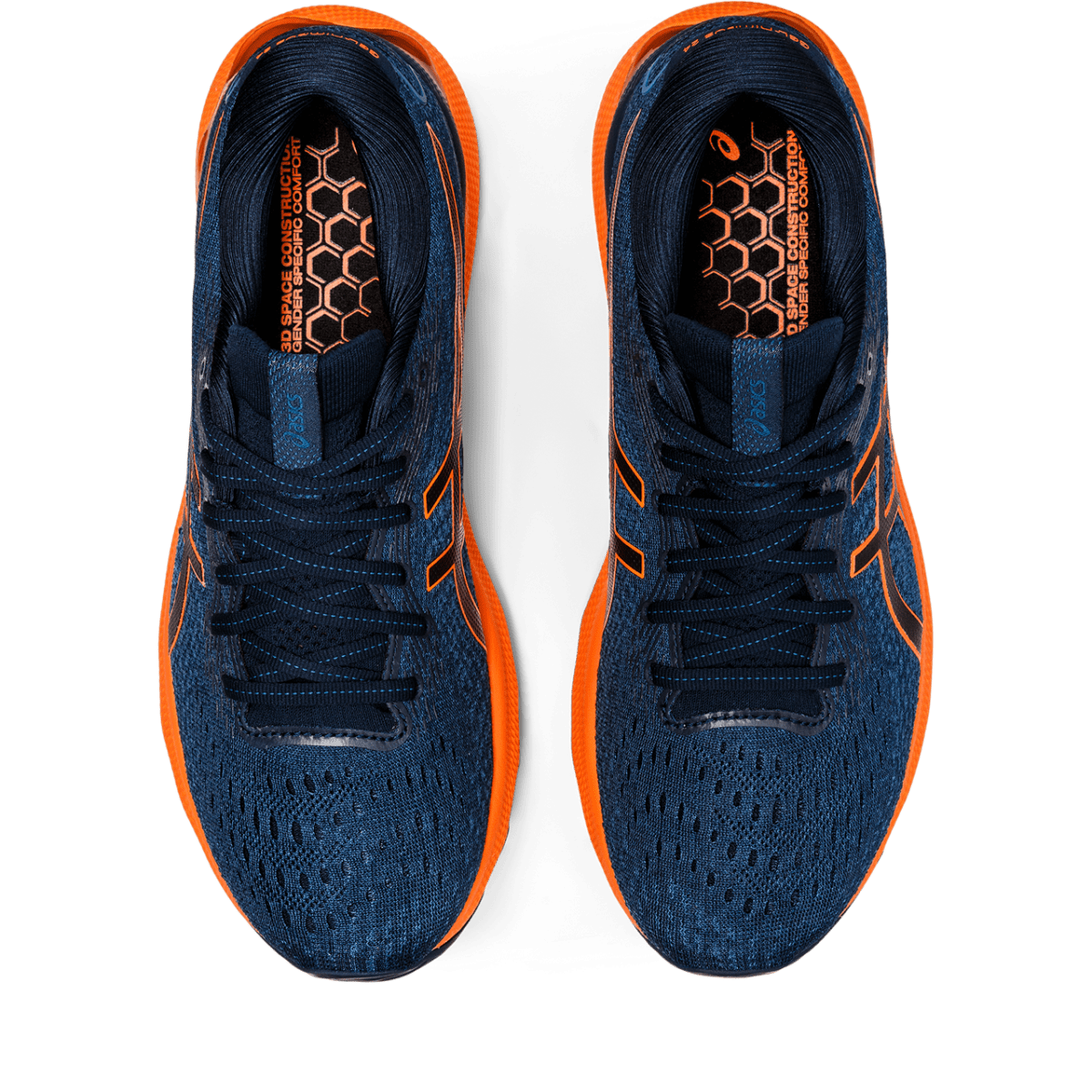 Kerge ja kvaliteetne meeste jooksujalats Asics Gel-Nimbus 24 M 2022 (French Blue/Shocking Orange)